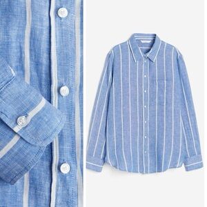 Blue Linen Shirt
